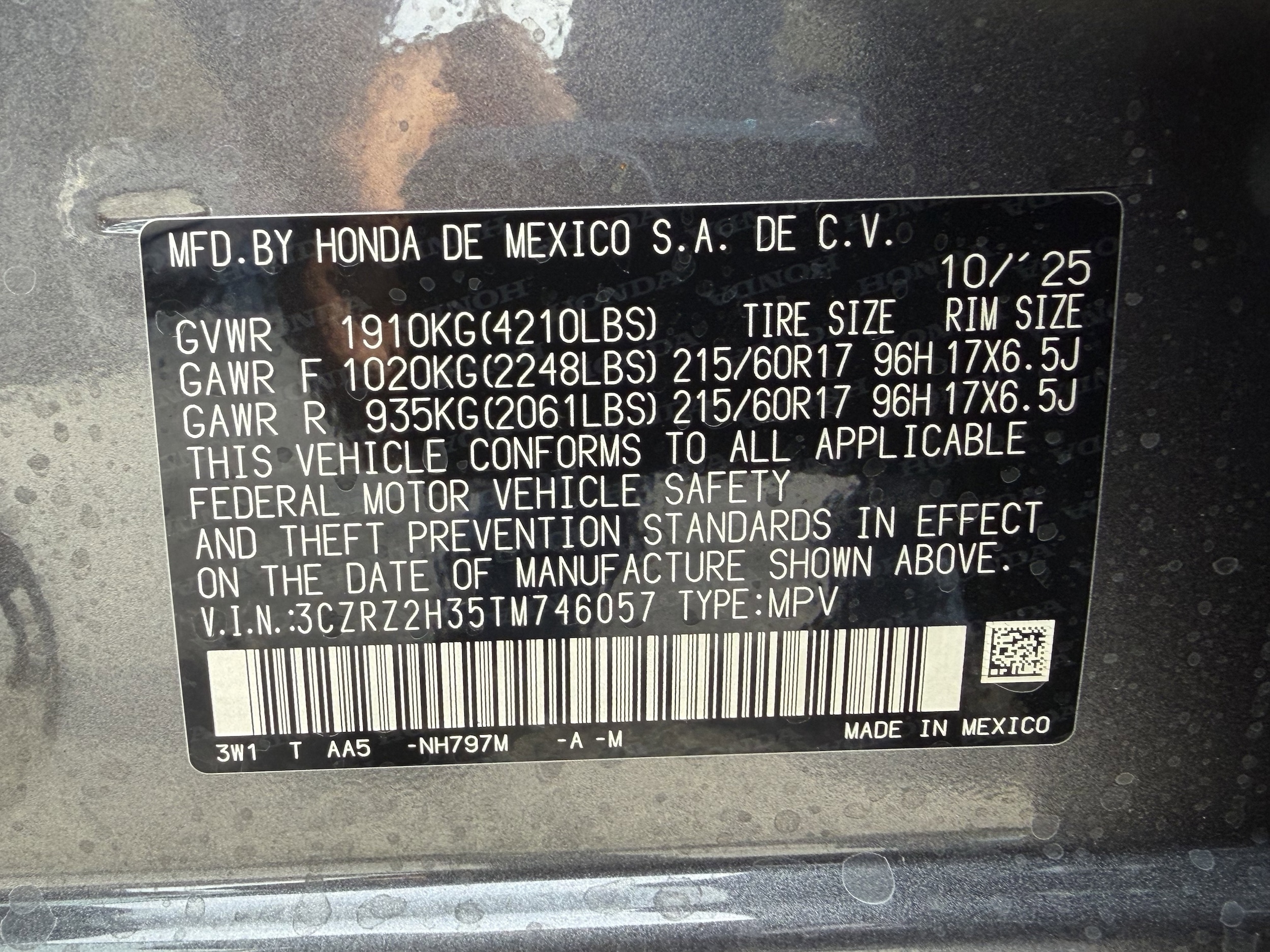 2026 Honda HR-V LX - Photo 23