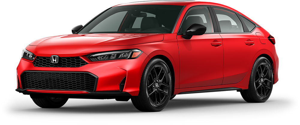 Red Honda Hatchback