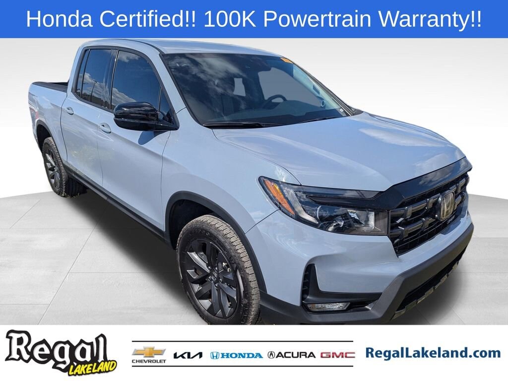 Certified 2025 Honda Ridgeline Sport Truck Crew Cab