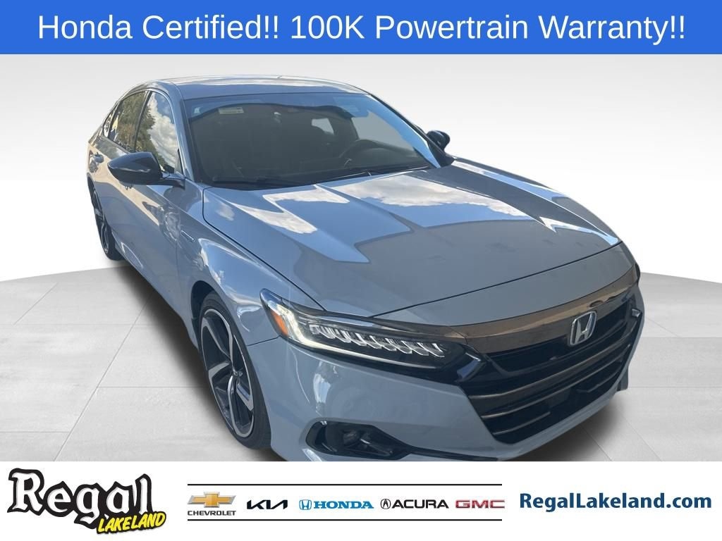 Certified 2022 Honda Accord Hybrid Sport Sedan