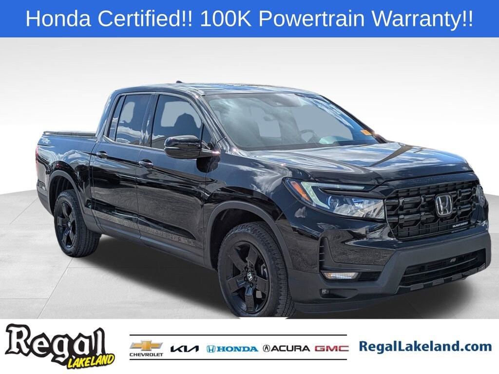 Certified 2024 Honda Ridgeline Black Edition Truck Crew Cab