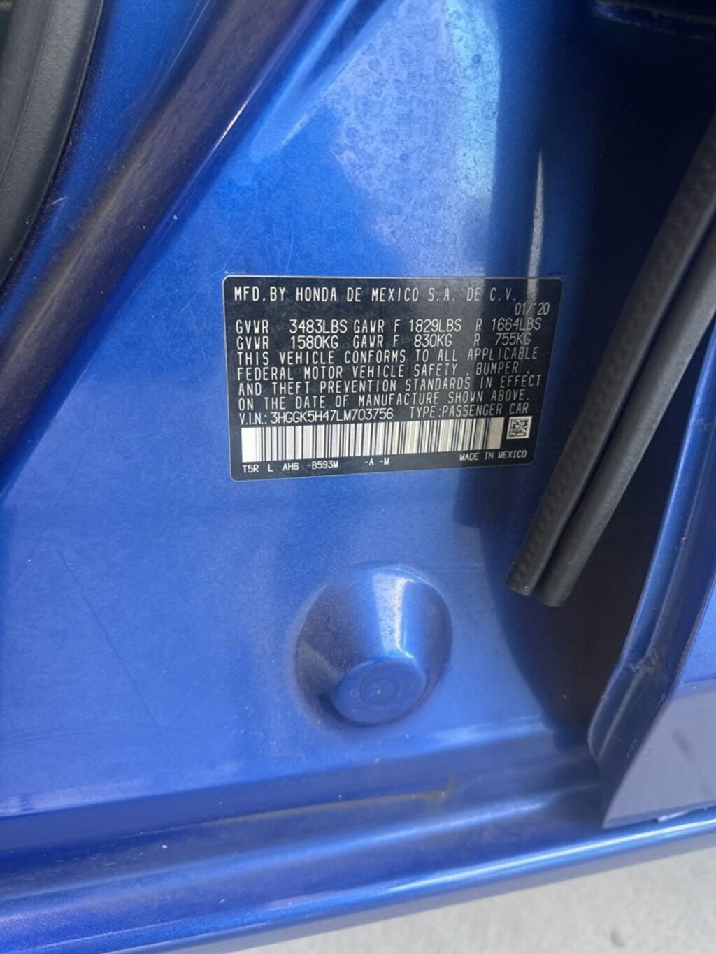 Used 2020 Honda Fit LX Hatchback