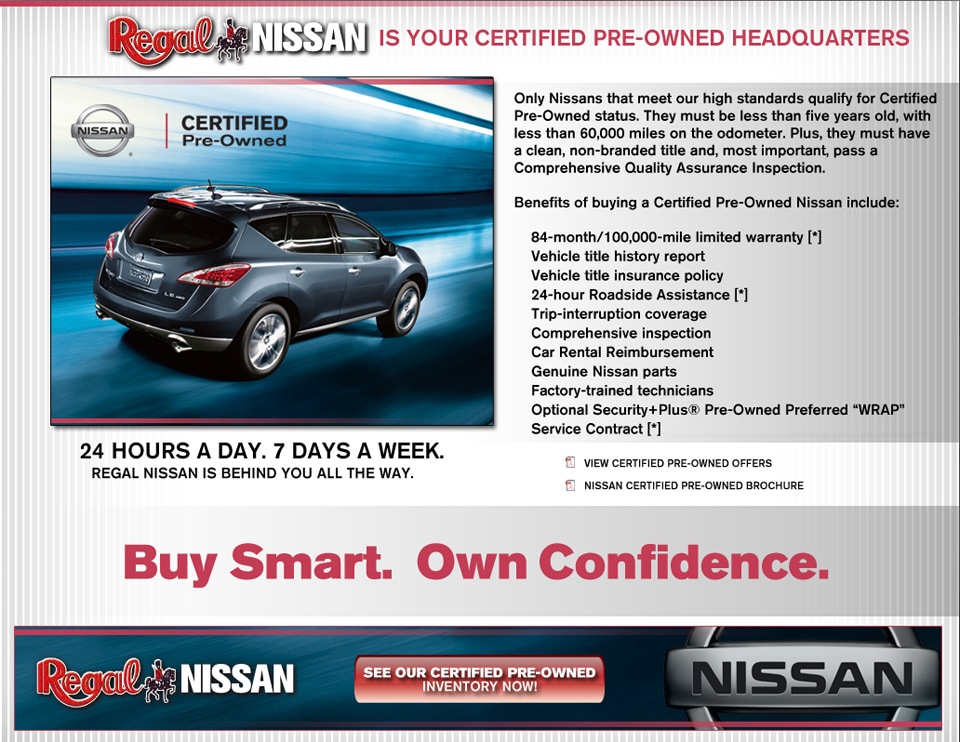 What does Certified Pre Owned Mean? Regal Nissan near Atlanta What does Certified Pre Owned Mean? Regal Nissan near Atlanta