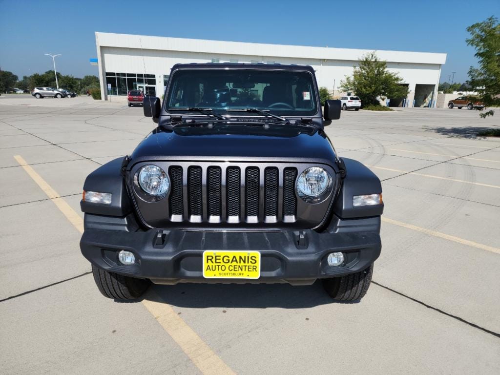 Used 2023 Jeep Wrangler 4-Door Sport S with VIN 1C4HJXDNXPW546407 for sale in Scottsbluff, NE