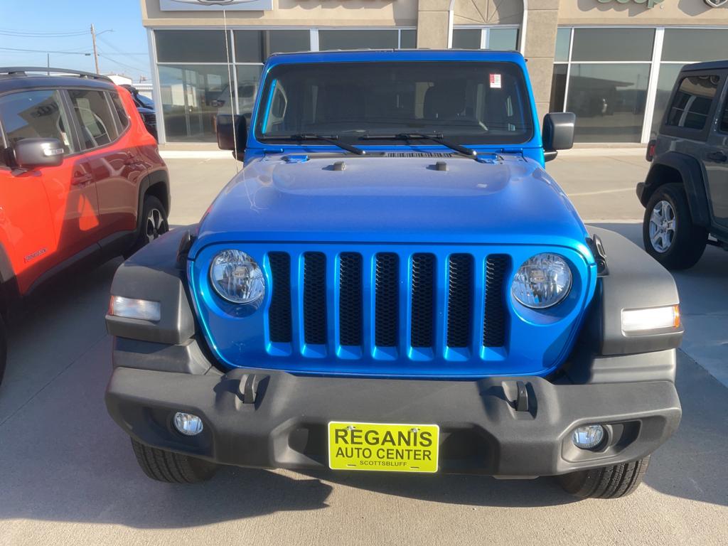 Used 2023 Jeep Wrangler 4-Door Sport S with VIN 1C4HJXDN3PW546412 for sale in Scottsbluff, NE
