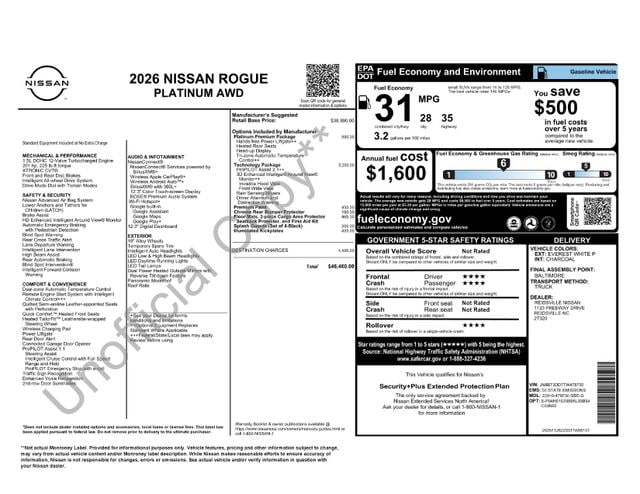 2026 Nissan Rogue Platinum - Photo 4