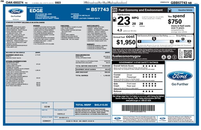 2016 Ford Edge SEL AWD's photo