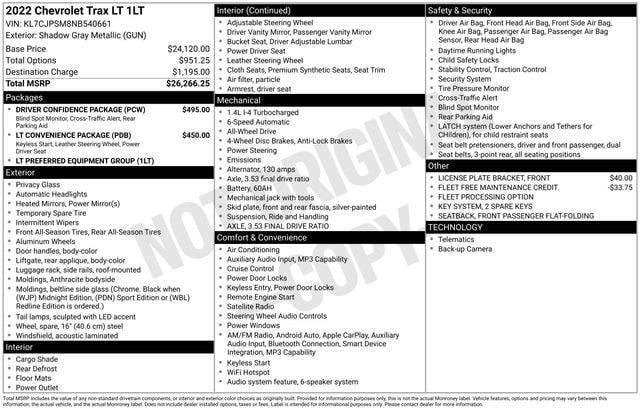 2022 Chevrolet Trax LT AWD's photo