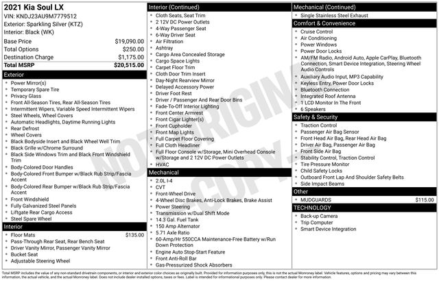 2021 Kia Soul 2.0L LX IVT's photo