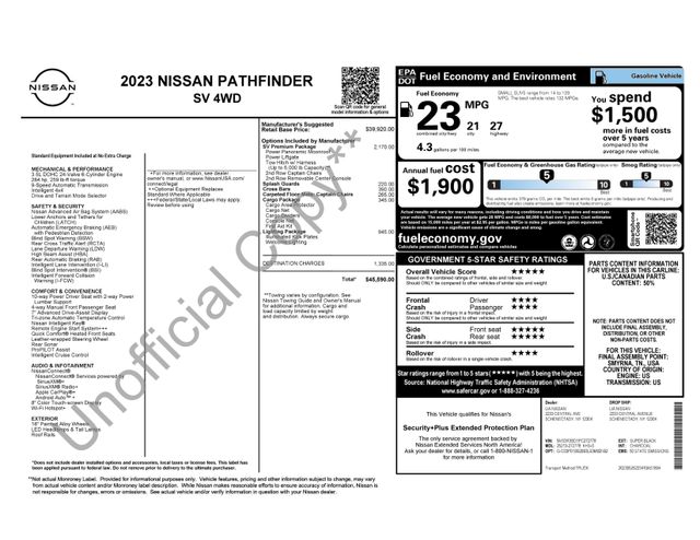 2023 Nissan Pathfinder SV 4WD's photo