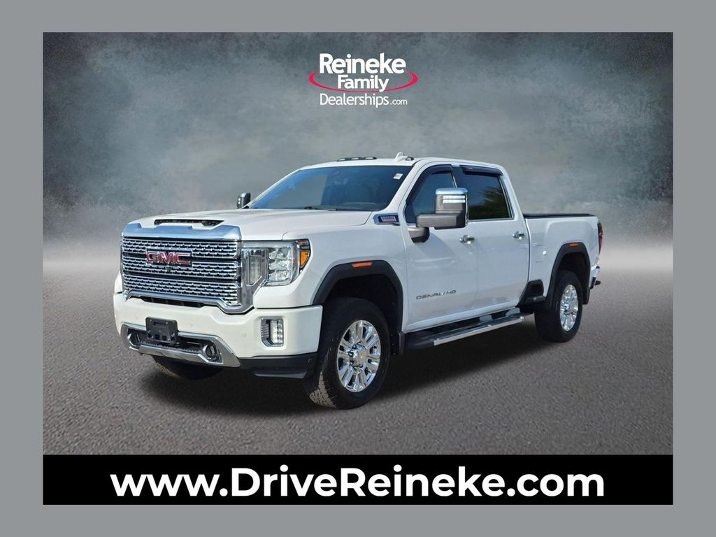 White Frost Tricoat 2020 GMC Sierra 3500HD Pickup Truck Four-Wheel Drive Automatic