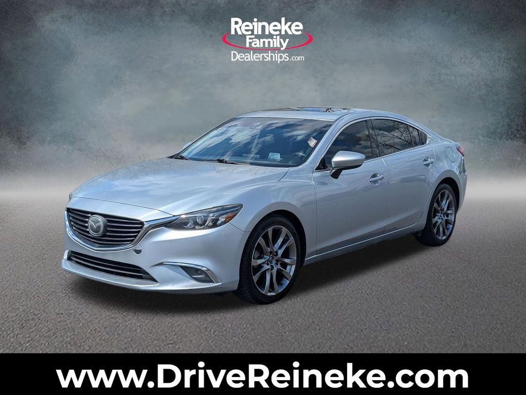 Sonic Silver Metallic 2016 Mazda MAZDA6 i Grand Touring Sedan Front-Wheel Drive 6-Speed Automatic