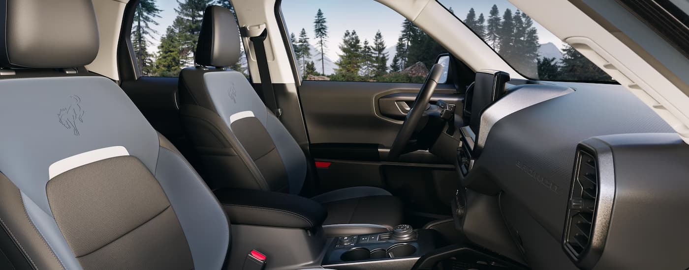 Front seats and dashboard in a 2025 Ford Bronco Sport for sale near Vanlue