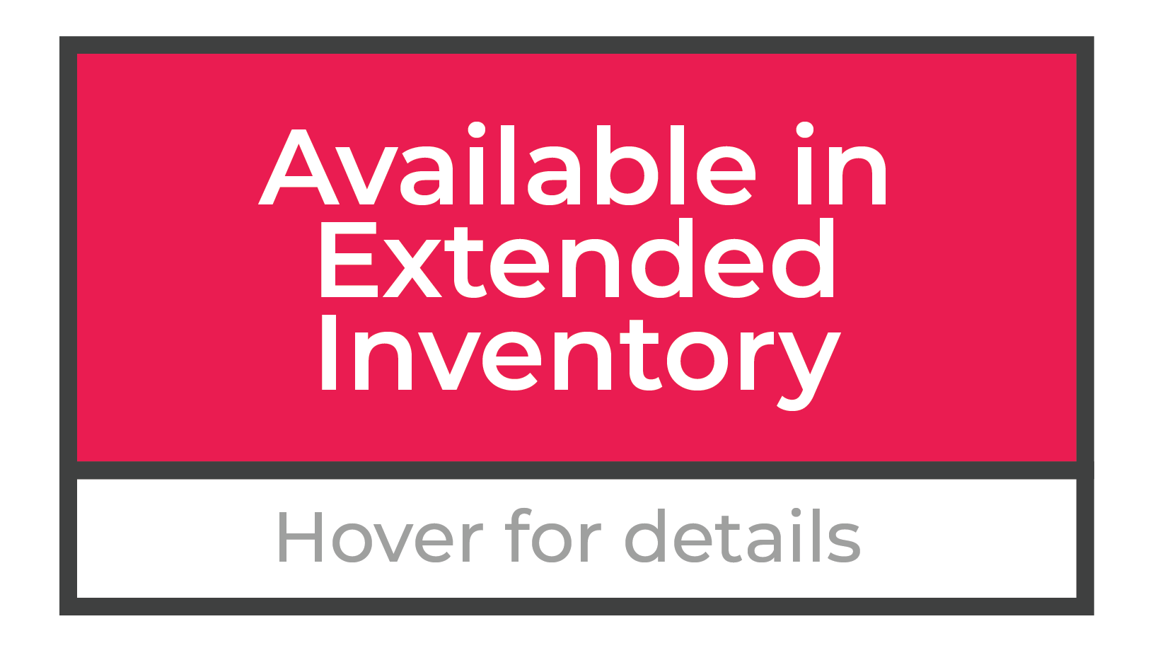 Extended Inventory