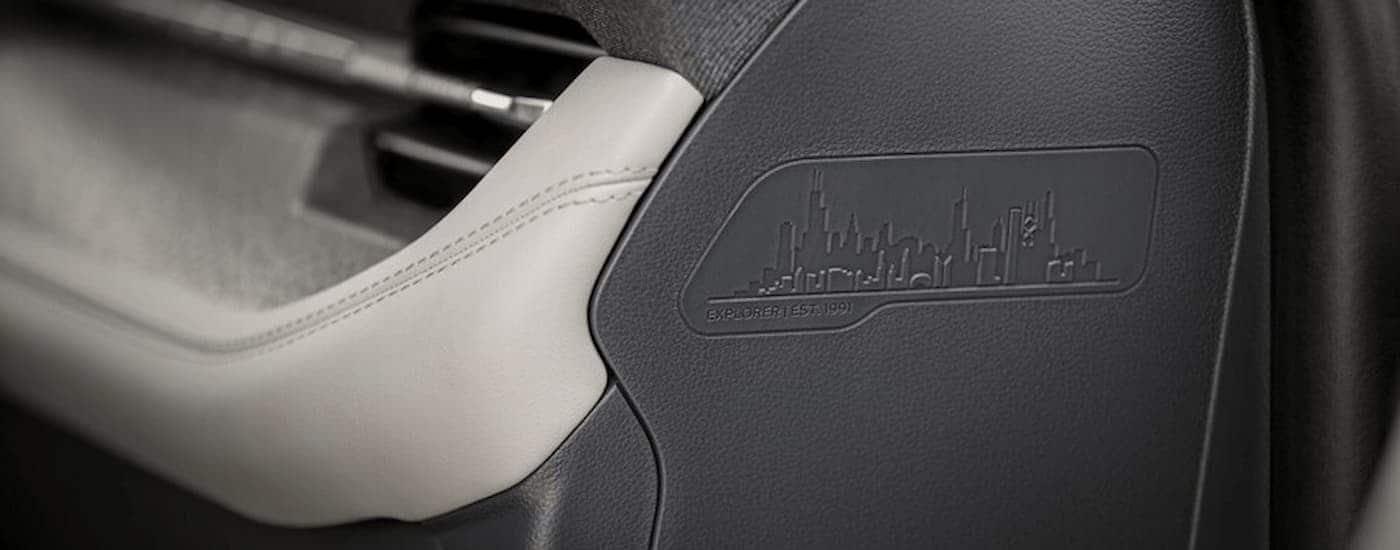 Door panel accent in a 2025 Ford Explorer