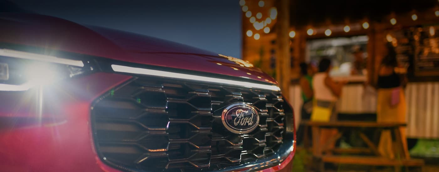Grille on a red 2025 Ford Escape for sale near Nevada.