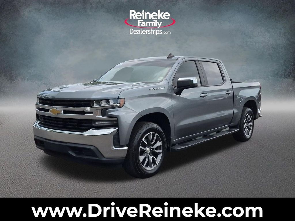 Gray (Satin Steel Metallic) 2020 Chevrolet Silverado 1500 Pickup Truck Four-Wheel Drive Automatic