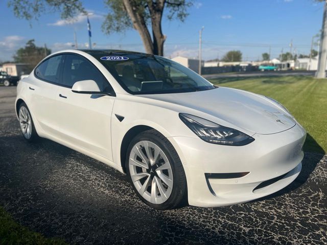 Used 2021 Tesla Model 3 Base with VIN 5YJ3E1EB2MF849925 for sale in Fostoria, OH
