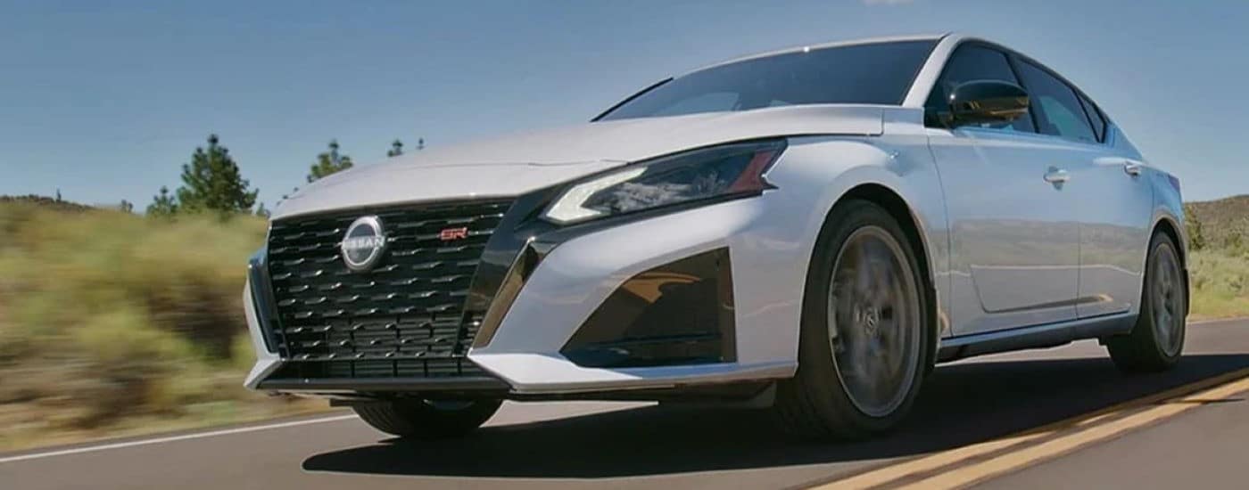 White 2025 Nissan Altima SR for sale near Troy on a test drivie