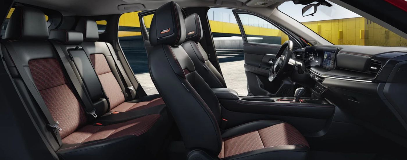 Side view of the seating in a 2025 Nissan Kicks for sale.