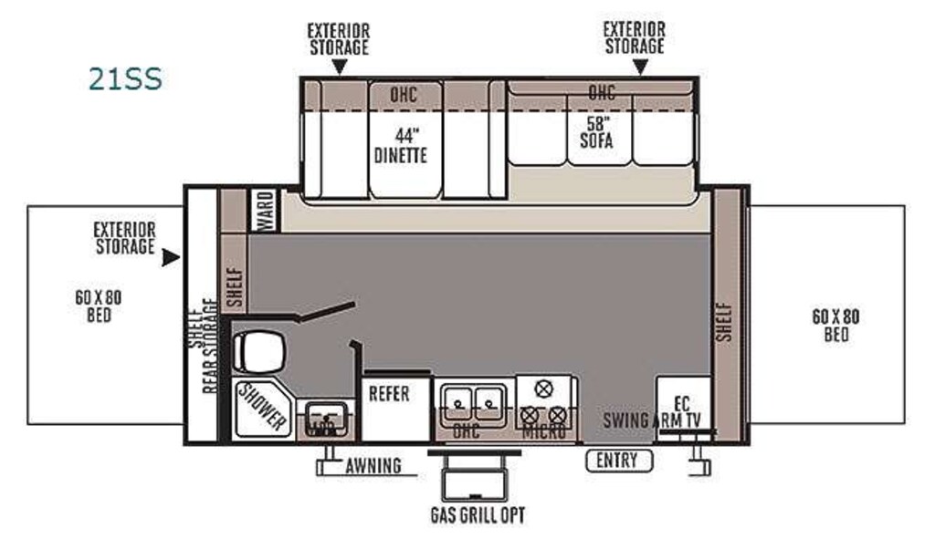 Used 2014 Forest River RV Flagstaff Shamrock 21SS