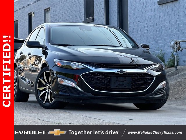 Certified 2021 Chevrolet Malibu RS with VIN 1G1ZG5ST2MF089475 for sale in Richardson, TX