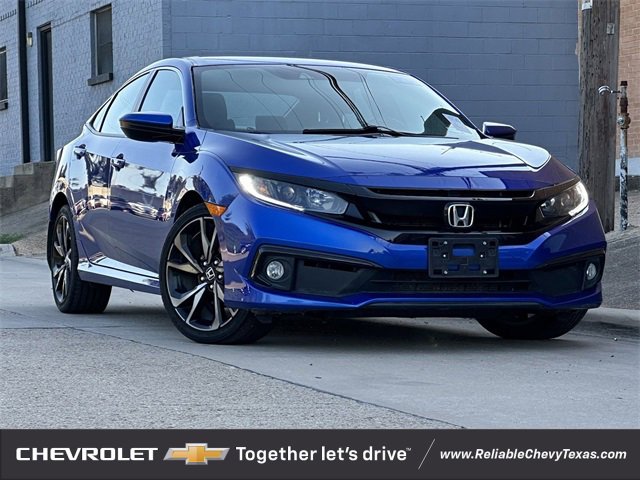 Used 2019 Honda Civic Sport with VIN 2HGFC2F84KH523869 for sale in Richardson, TX