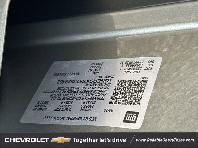 New 2026 Sterling Gray Metallic Chevrolet LT image 25