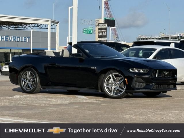 Black 2024 Ford Mustang GT Premium Convertible RWD Convertible Rear-Wheel Drive 10-Speed Automatic