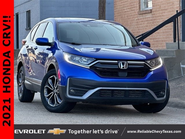 Used 2021 Honda CR-V EX with VIN 7FARW1H55ME001295 for sale in Richardson, TX