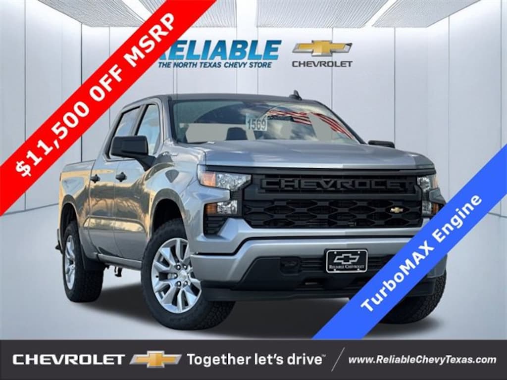 New 2025 Chevrolet Silverado 1500 Custom Truck Crew Cab