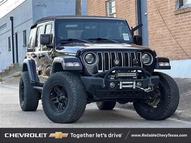 Used 2018 Jeep All-New Wrangler Unlimited Sahara with VIN 1C4HJXENXJW331535 for sale in Richardson, TX