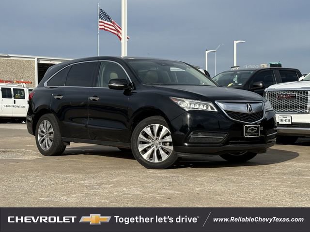 Black 2016 Acura MDX SH-AWD with Technology and AcuraWatch Plus Package SUV / Crossover All-Wheel Drive 9-Speed Automatic
