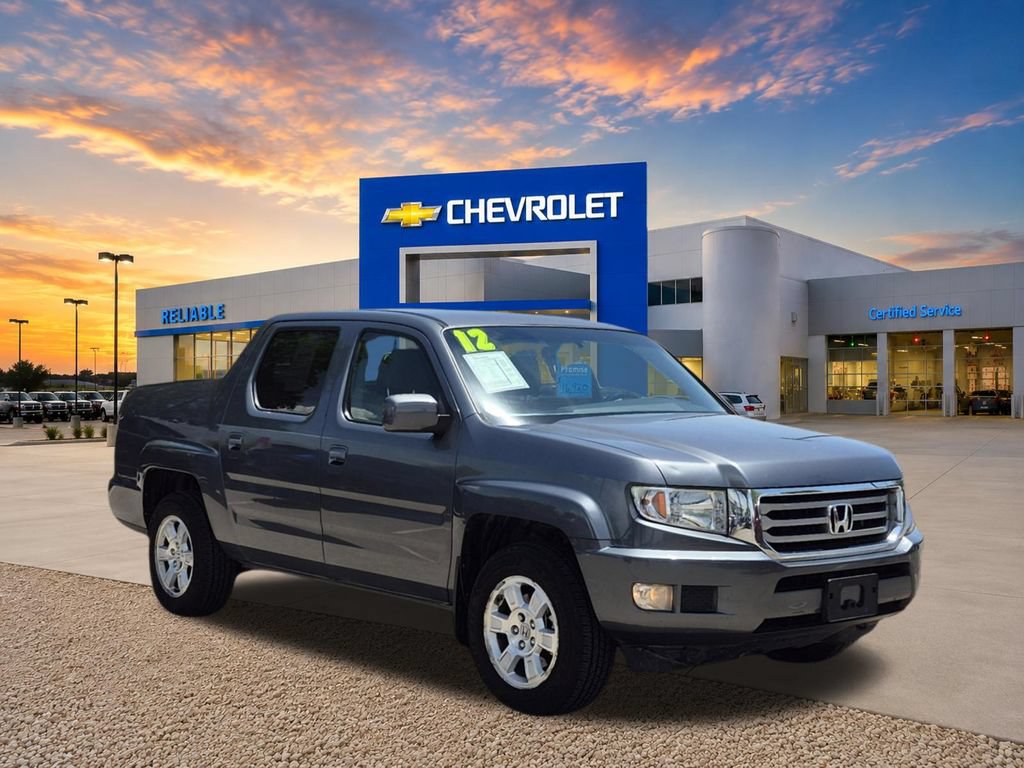 Gray 2012 Honda Ridgeline Pickup Truck Four-Wheel Drive Automatic