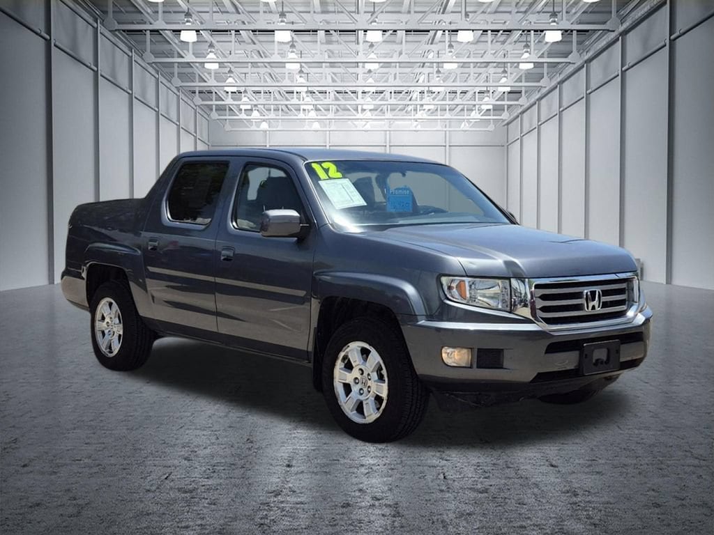 Gray 2012 Honda Ridgeline Pickup Truck Four-Wheel Drive Automatic