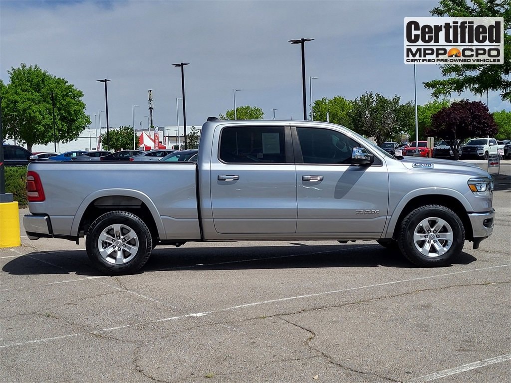 Used 2022 RAM Ram 1500 Pickup Laramie with VIN 1C6SRFRT0NN418221 for sale in Albuquerque, NM