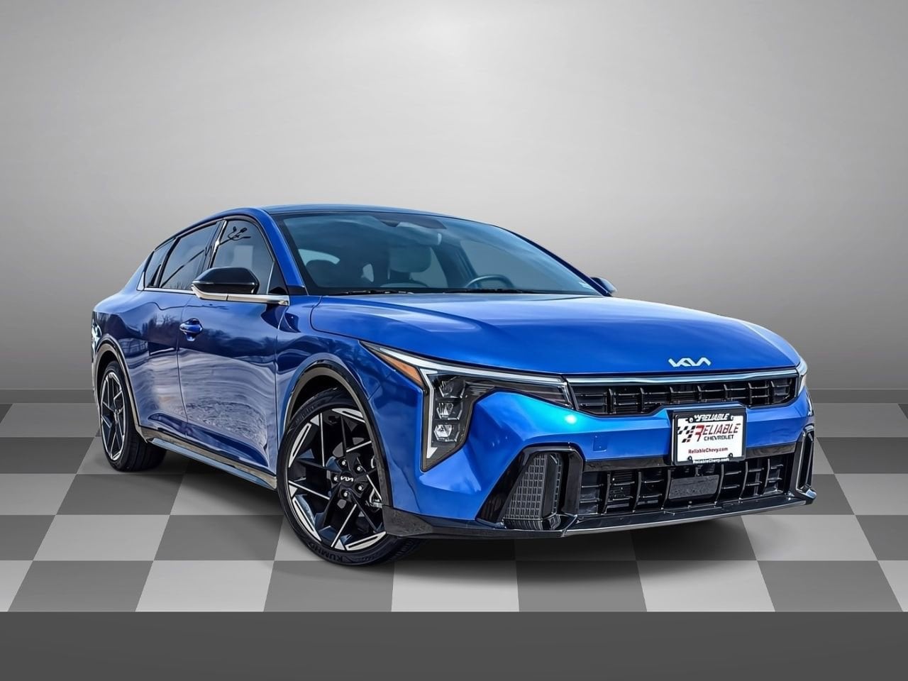 Blue 2025 Kia K4 GT-Line FWD Sedan Front-Wheel Drive Automatic