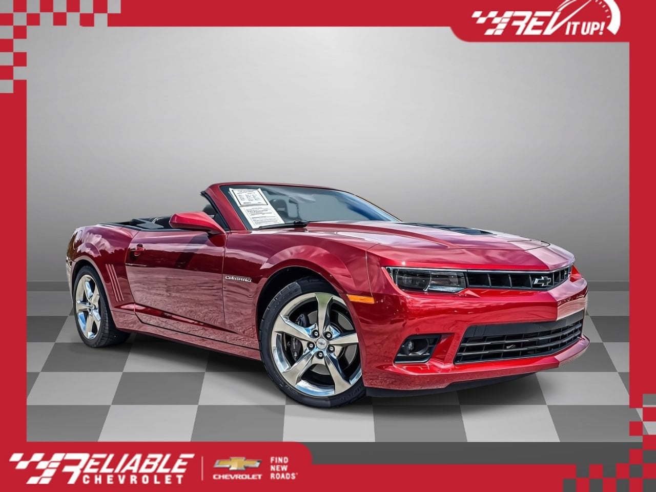 Red Rock Metallic 2015 Chevrolet Camaro Convertible Rear-Wheel Drive Automatic