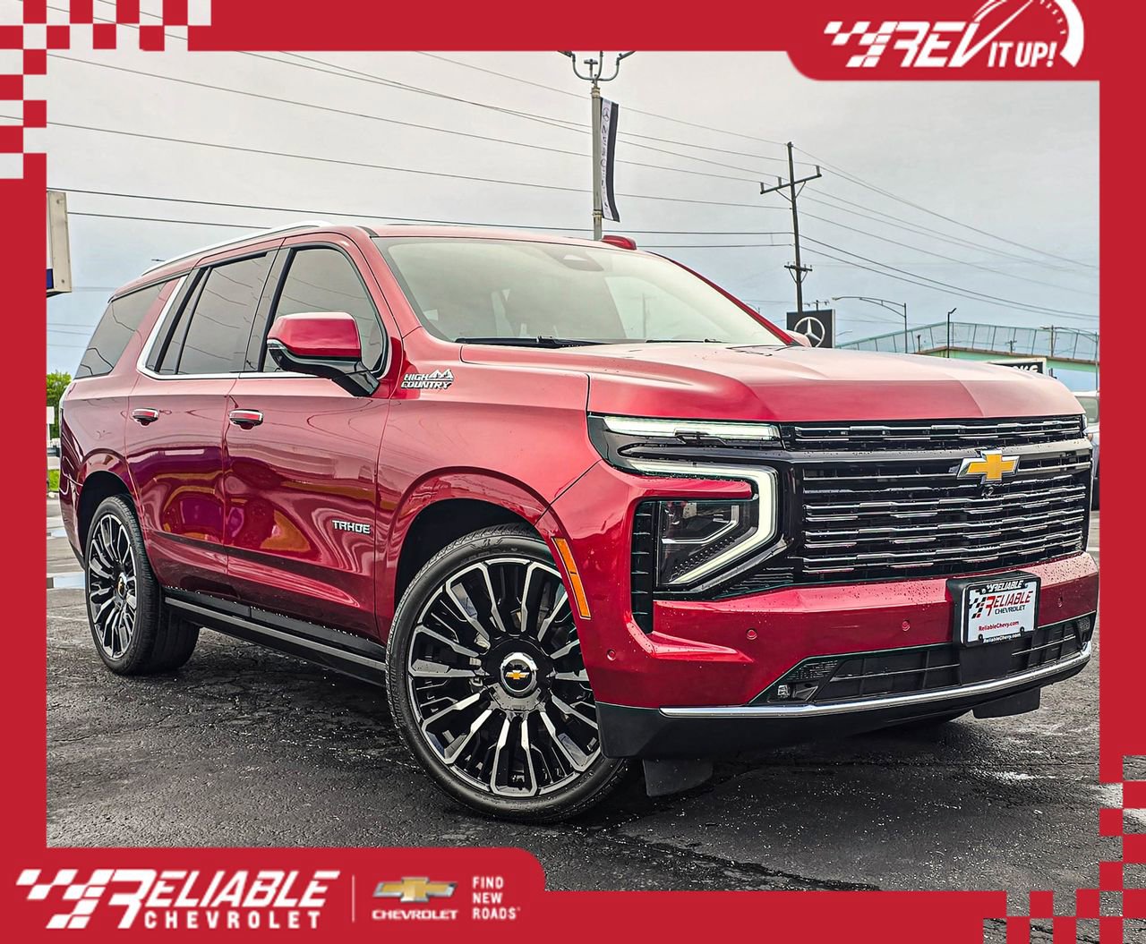 Radiant Red Tintcoat 2025 Chevrolet Tahoe High Country 4WD SUV / Crossover Four-Wheel Drive Automatic