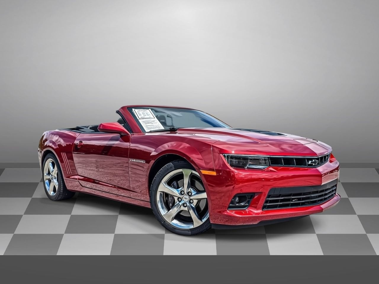Red Rock Metallic 2015 Chevrolet Camaro Convertible Rear-Wheel Drive Automatic