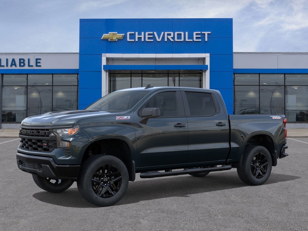 New 2026 Chevrolet Silverado 1500 Custom Trail Boss Truck Crew Cab