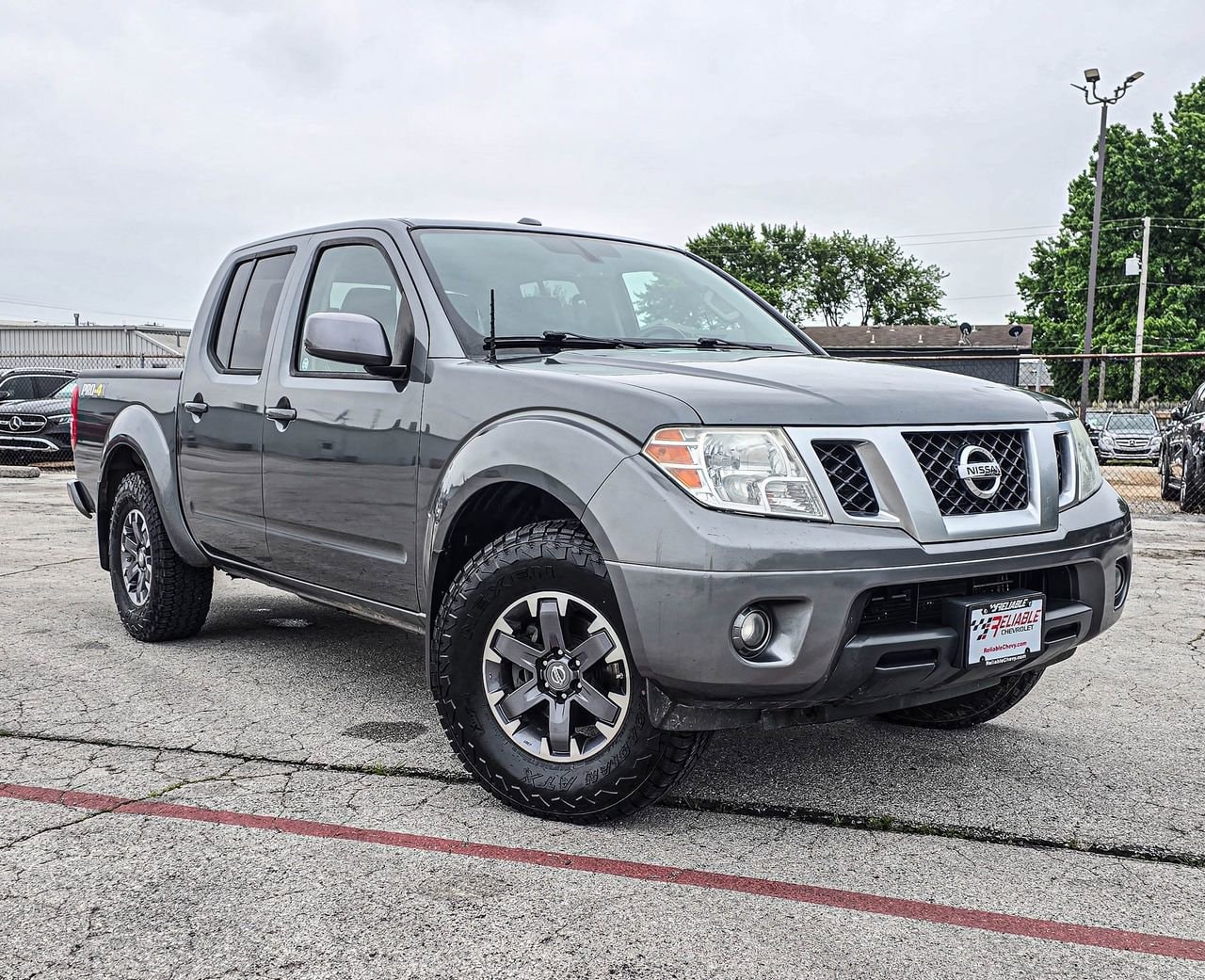 Gray 2016 Nissan Frontier PRO-4X Crew Cab 4WD Pickup Truck Four-Wheel Drive Automatic