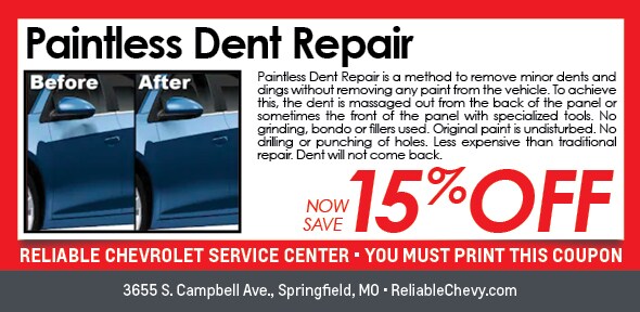 Service Specials Chevy Coupons Springfield Mo