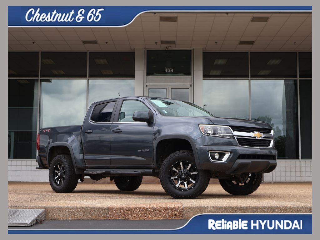 Cyber Gray 2015 Chevrolet Colorado Work Truck Crew Cab 4WD Pickup Truck Four-Wheel Drive 6-Speed Automatic