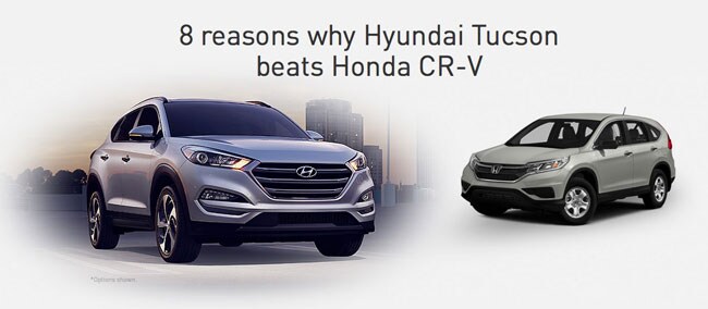 Eight Reasons Why Hyundai Tuscon Beats Honda CR-V