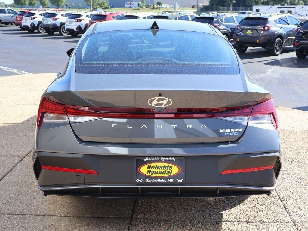 New 2026 Hyundai Elantra Hybrid Blue Sedan