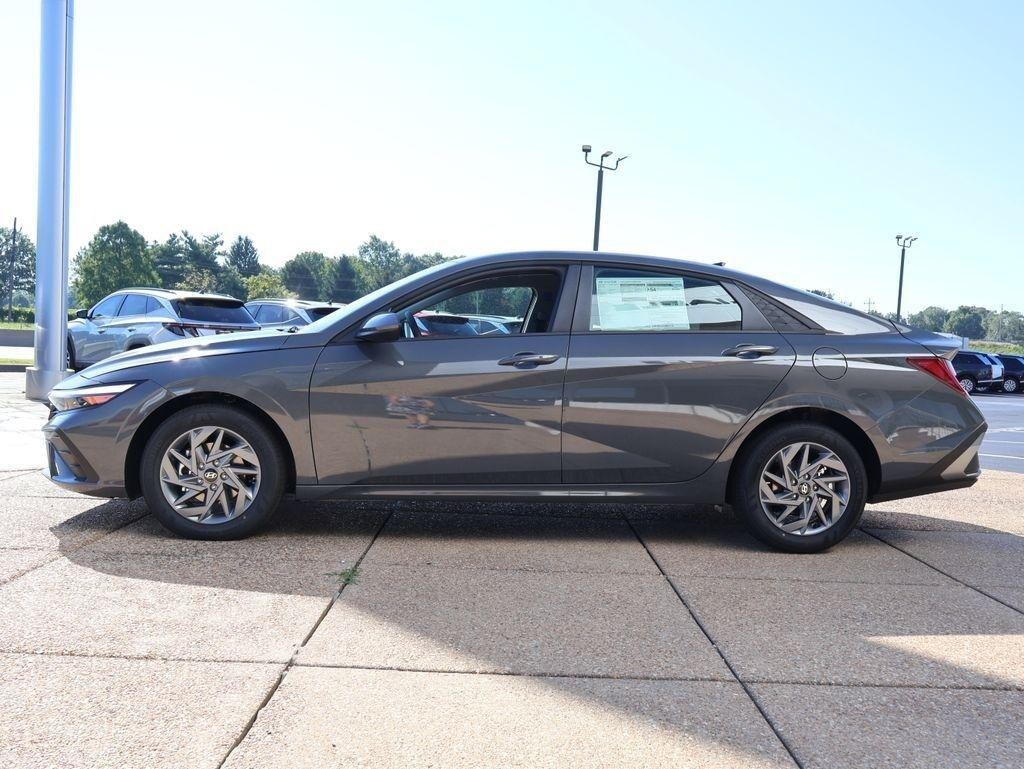 New 2026 Hyundai Elantra Hybrid Blue Sedan