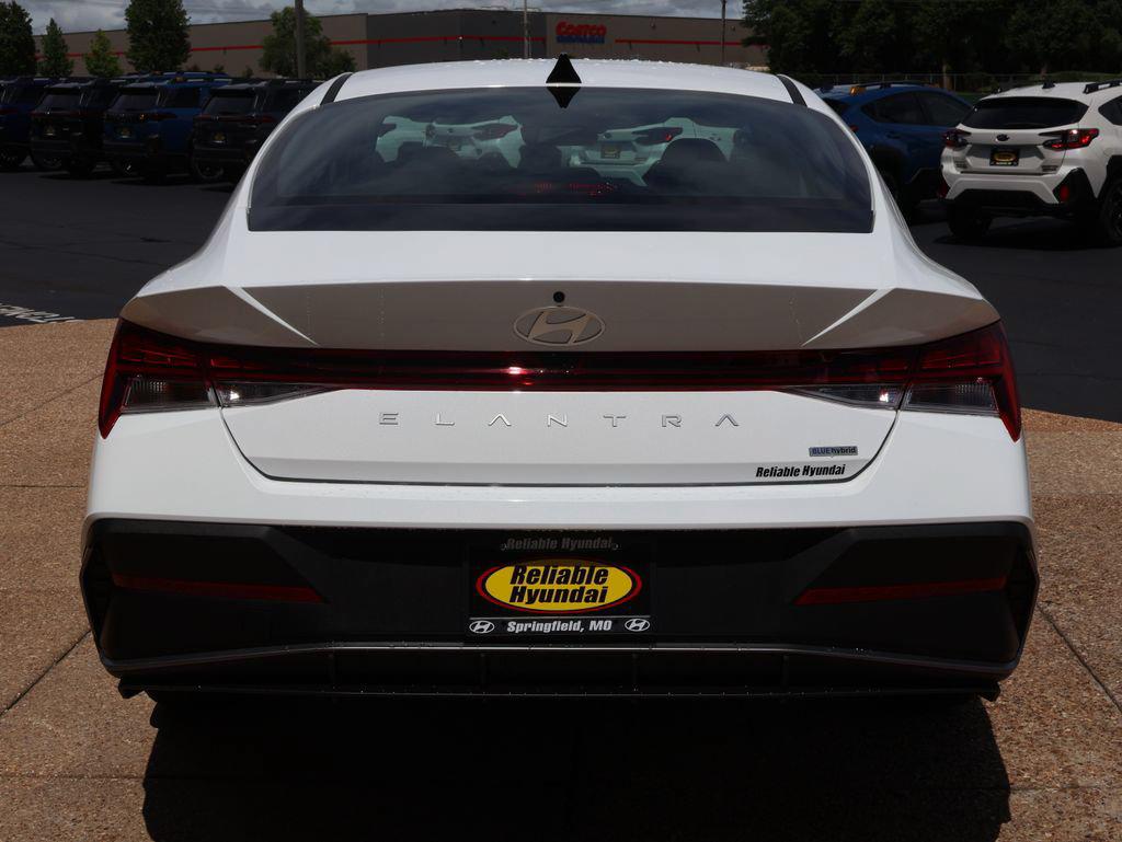New 2026 Hyundai Elantra Hybrid Blue Sedan