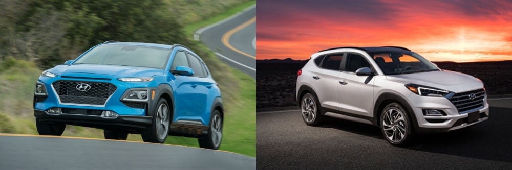 2020 Hyundai Kona vs 2020 Hyundai Tucson