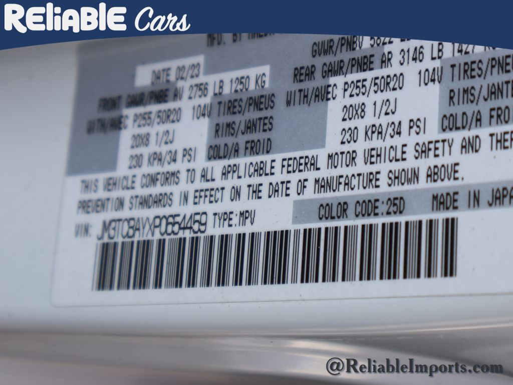 Used 2023 Snowflake White Pearl Mica Mazda Touring Plus image 44